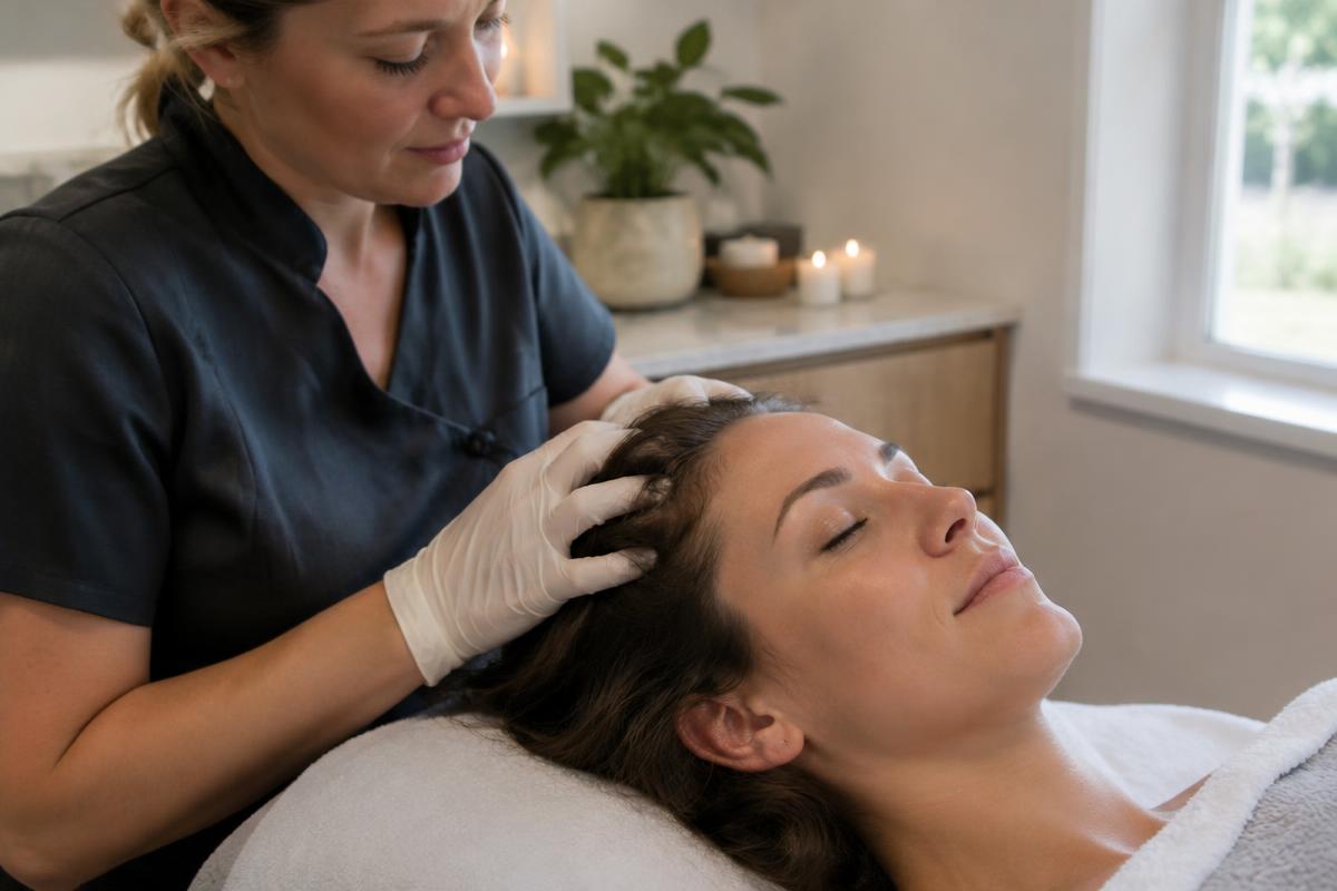 Lunè Luxe Stafford reception with head spa and aesthetics suites